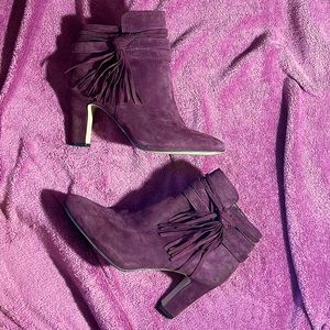 Lauren by Ralph Lauren,  port colored booties, size 9